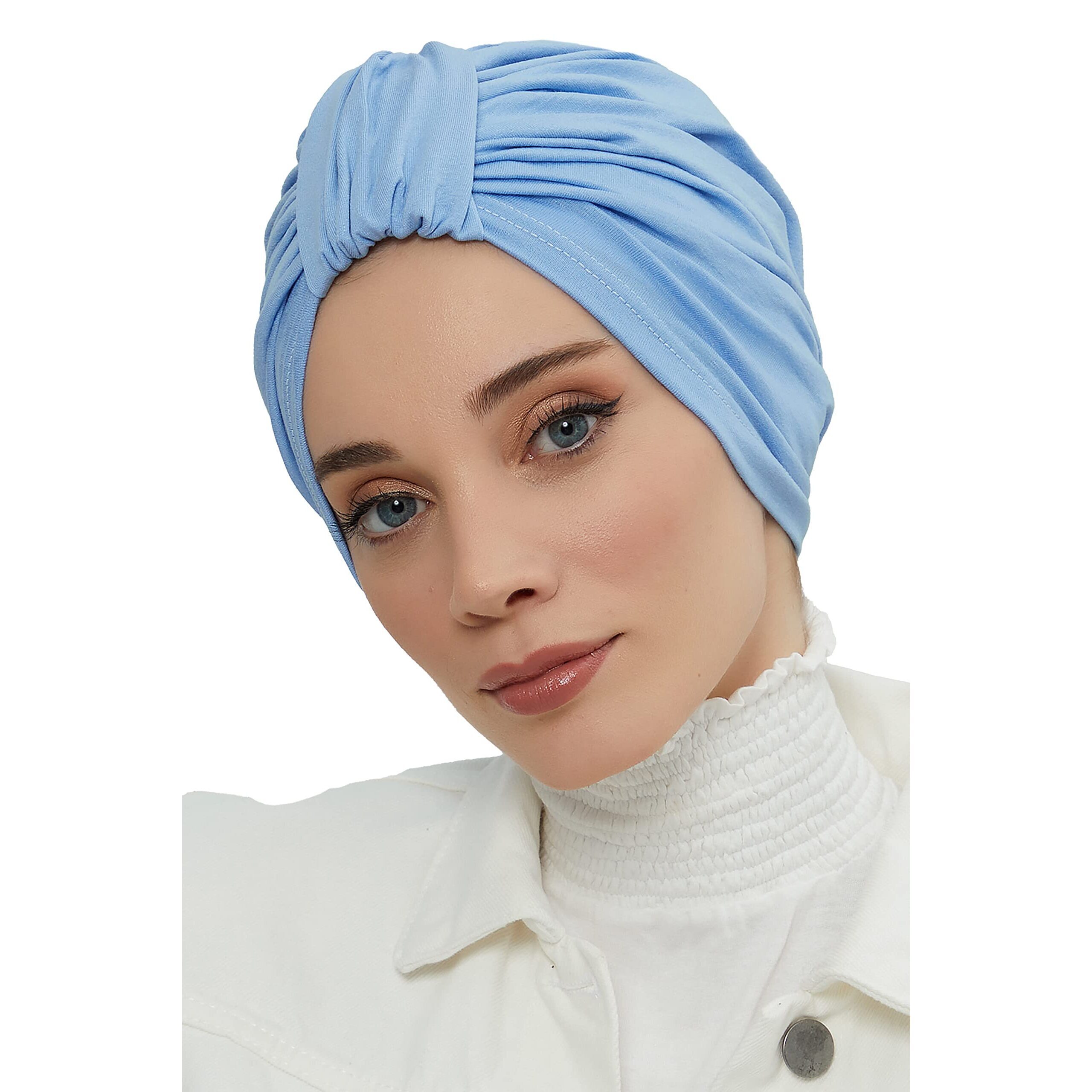 3102 Instant Turban Head Wraps Cotton Hijab Scarf Ready To Wear Pretied